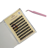 HKM-927891 3D Self-Adhesive False Eyelashes with Small Tweezer Tool - 8 Rows