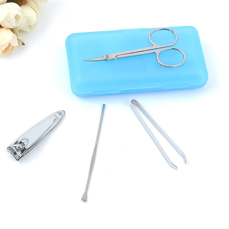HKM-297491 Stainless Steel Nail Clipper Set in Multiple Colors for Grooming Needs