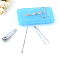 HKM-297491 Stainless Steel Nail Clipper Set in Multiple Colors for Grooming Needs