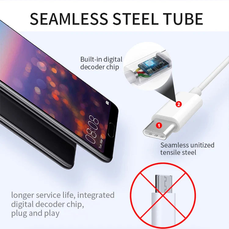 KTX-636947 USB-C to 3.5mm Audio Adapter for Compatible Smartphones and Devices