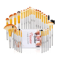 HKM-066899 32-Piece Professional Makeup Brush Set with Soft Fiber Wool Hair in Multiple Colors