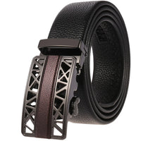 HKM-719251 Men's Cowhide Leather Belt - Model LY36-000011-5, Classic Style for Everyday Wear