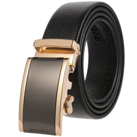 HKM-719251 Men's Cowhide Leather Belt - Model LY36-000011-5, Classic Style for Everyday Wear