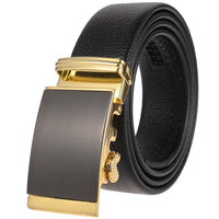 HKM-719251 Men's Cowhide Leather Belt - Model LY36-000011-5, Classic Style for Everyday Wear
