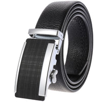 HKM-719251 Men's Cowhide Leather Belt - Model LY36-000011-5, Classic Style for Everyday Wear
