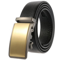 HKM-719251 Men's Cowhide Leather Belt - Model LY36-000011-5, Classic Style for Everyday Wear