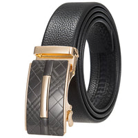 HKM-719251 Men's Cowhide Leather Belt - Model LY36-000011-5, Classic Style for Everyday Wear