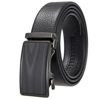 HKM-719251 Men's Cowhide Leather Belt - Model LY36-000011-5, Classic Style for Everyday Wear