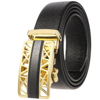 HKM-719251 Men's Cowhide Leather Belt - Model LY36-000011-5, Classic Style for Everyday Wear