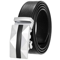 HKM-719251 Men's Cowhide Leather Belt - Model LY36-000011-5, Classic Style for Everyday Wear