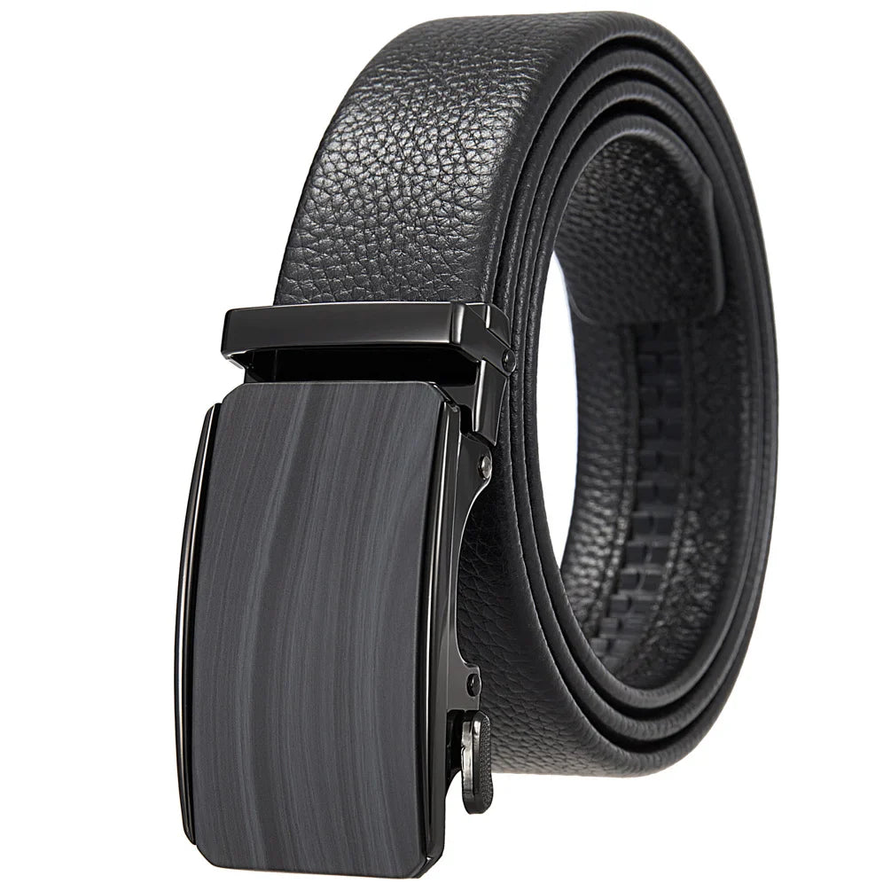 HKM-719251 Men's Cowhide Leather Belt - Model LY36-000011-5, Classic Style for Everyday Wear
