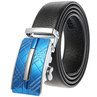 HKM-719251 Men's Cowhide Leather Belt - Model LY36-000011-5, Classic Style for Everyday Wear