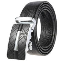 HKM-719251 Men's Cowhide Leather Belt - Model LY36-000011-5, Classic Style for Everyday Wear