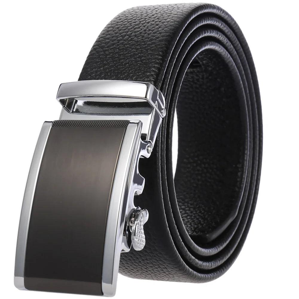 HKM-719251 Men's Cowhide Leather Belt - Model LY36-000011-5, Classic Style for Everyday Wear