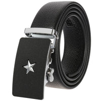 HKM-719251 Men's Cowhide Leather Belt - Model LY36-000011-5, Classic Style for Everyday Wear