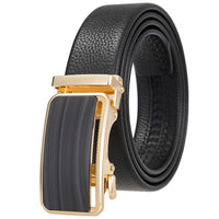 HKM-719251 Men's Cowhide Leather Belt - Model LY36-000011-5, Classic Style for Everyday Wear