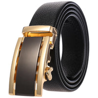 HKM-719251 Men's Cowhide Leather Belt - Model LY36-000011-5, Classic Style for Everyday Wear