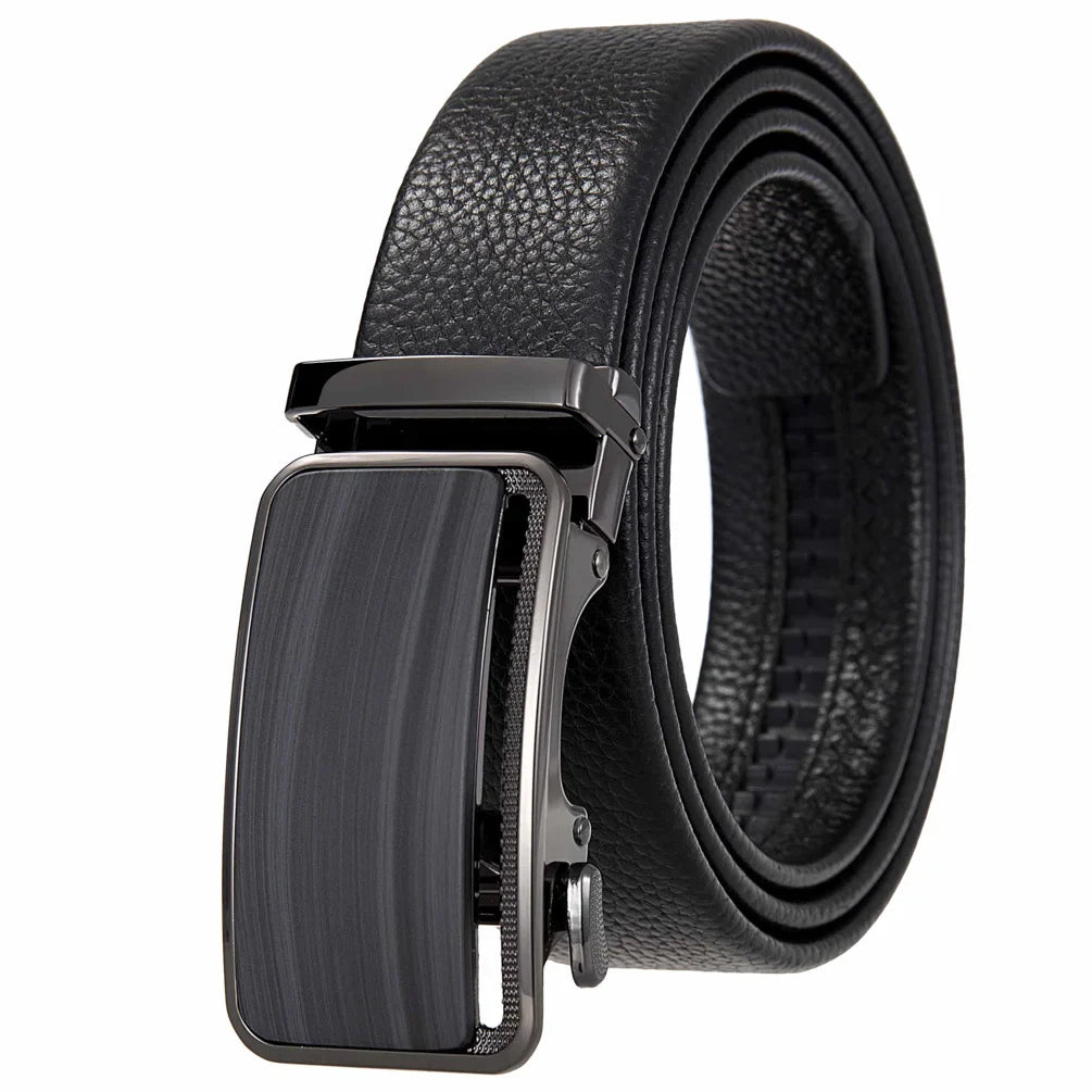 HKM-719251 Men's Cowhide Leather Belt - Model LY36-000011-5, Classic Style for Everyday Wear
