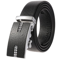 HKM-719251 Men's Cowhide Leather Belt - Model LY36-000011-5, Classic Style for Everyday Wear