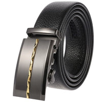 HKM-719251 Men's Cowhide Leather Belt - Model LY36-000011-5, Classic Style for Everyday Wear