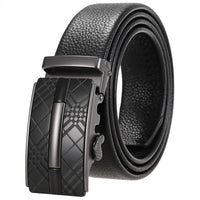 HKM-719251 Men's Cowhide Leather Belt - Model LY36-000011-5, Classic Style for Everyday Wear