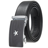 HKM-719251 Men's Cowhide Leather Belt - Model LY36-000011-5, Classic Style for Everyday Wear