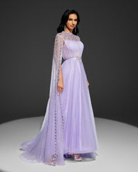 HKM-741651 Elegant Purple Women's Dress - Model EZ25027
