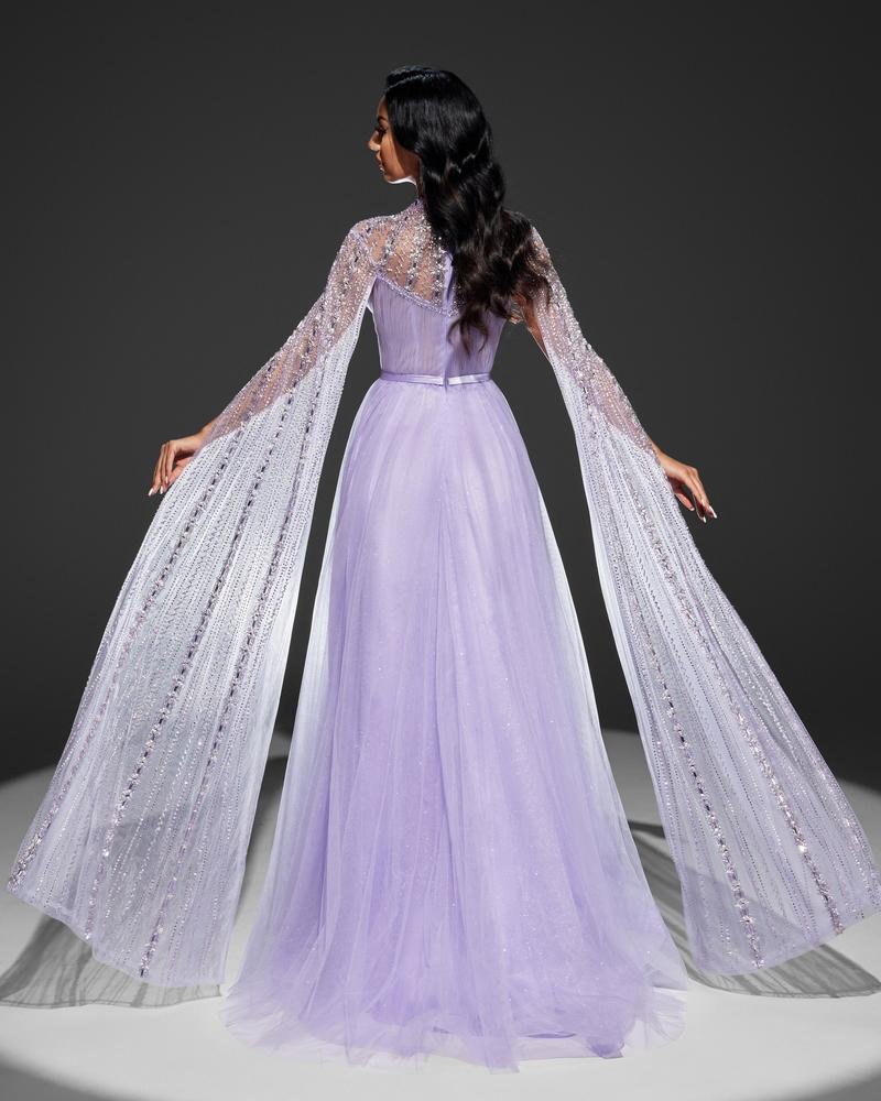 HKM-741651 Elegant Purple Women's Dress - Model EZ25027