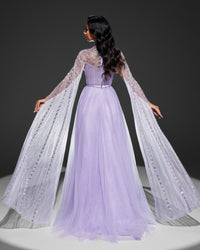 HKM-741651 Elegant Purple Women's Dress - Model EZ25027