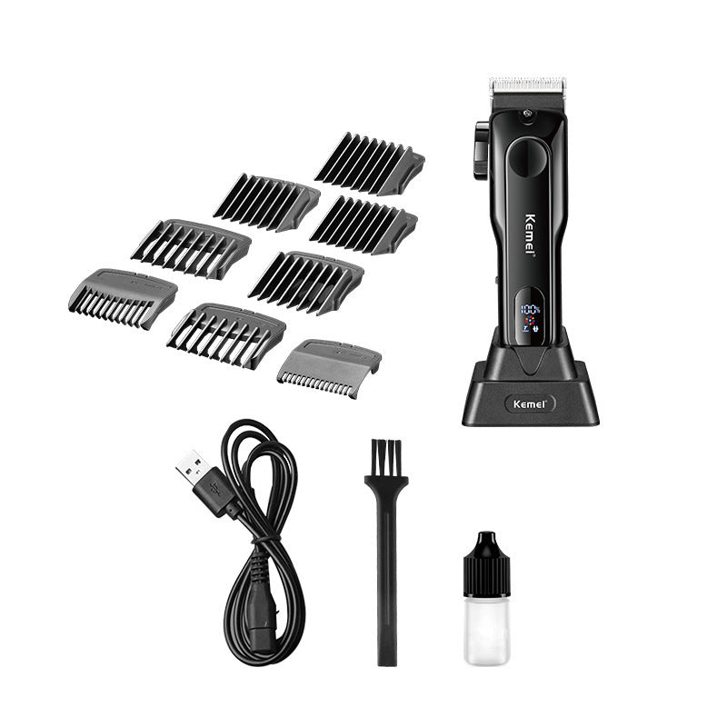HKM-048275 Rechargeable LED Hair Clipper with Brushless Motor and Digital Display