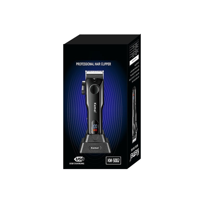 HKM-048275 Rechargeable LED Hair Clipper with Brushless Motor and Digital Display