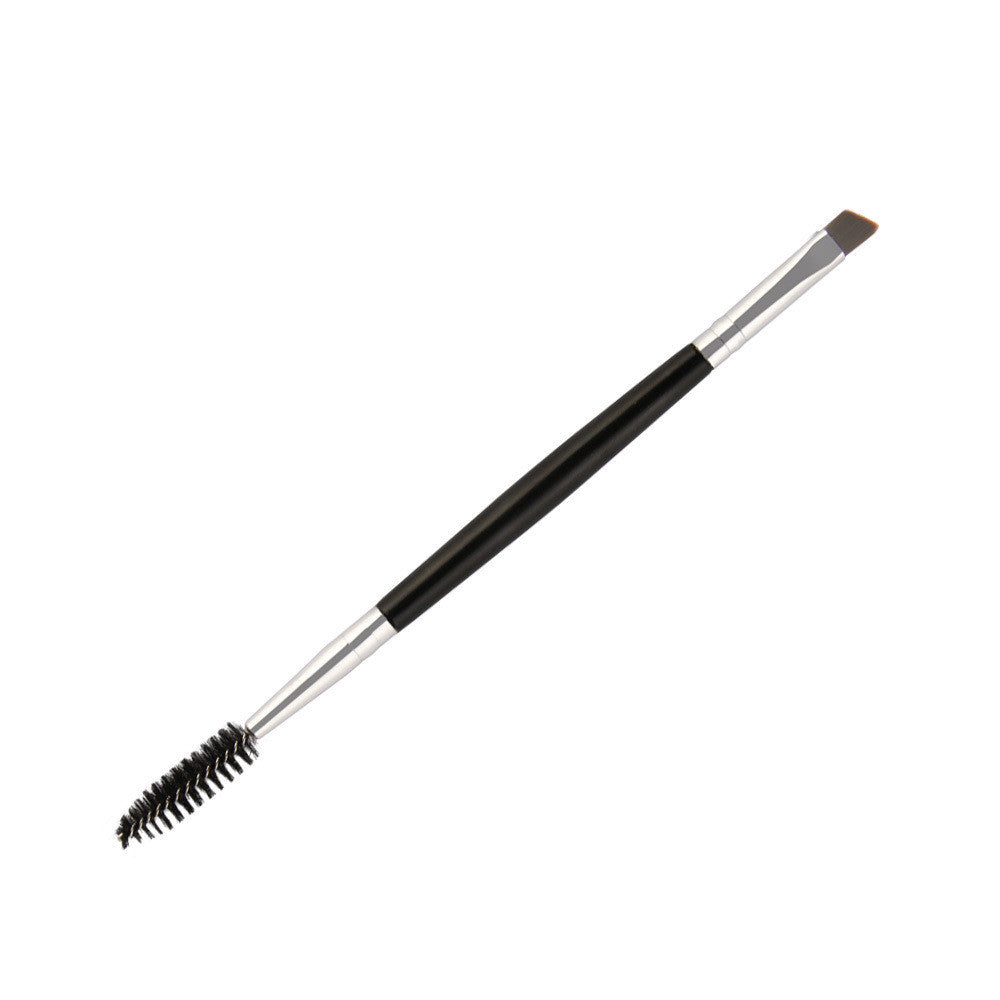HKM-286867 Double-Head Professional Makeup Brush Set with Corrugated Silk Nylon Wool and Portable Plastic Handle