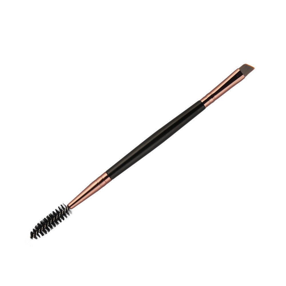 HKM-286867 Double-Head Professional Makeup Brush Set with Corrugated Silk Nylon Wool and Portable Plastic Handle
