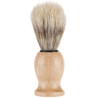 HKM-184275 Men's Pig Bristle Sideburn Shave Brush with Wooden Handle