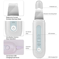 HKM-685523 Ultrasonic Electric Pore Cleansing Device with USB Charging, 172mm Size