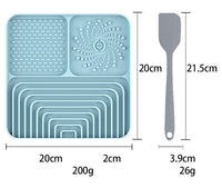 HKM-886995 Silicone Slow Feeder Mat for Dogs and Cats - Anti-Choking Licking Pad with Suction Cup