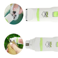 HKM-807699 Electric Pet Care Set: Hair Trimmer & Nail Polisher for Small to Medium Dogs and Cats