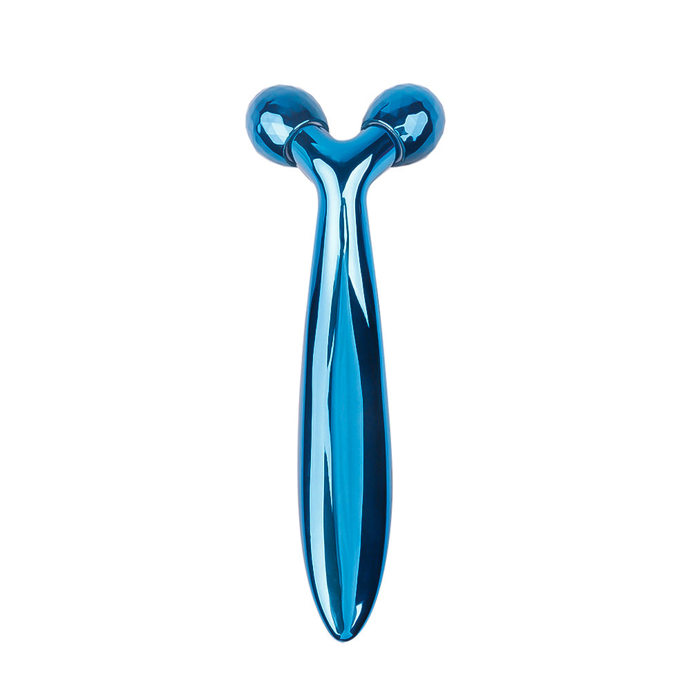 HKM-618835 Y Roller Mini 3D Face-Lifting Massager - Available in Gold and Purple