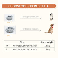 HKM-662739 Rose Velvet Hexagonal Dog Bed - Soft Plush Sofa for Small, Medium, and Large Dogs