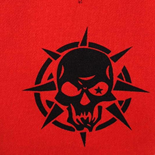 HKM-490899 Scary Skull Fleece Hooded Pet Tee - Black, Red, Green, XS to L