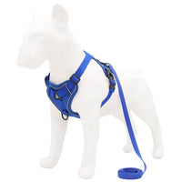 HKM-252755 Reflective Nylon Dog Harness - Adjustable Sizes S, M, L, XL - Durable Polyester Material for Comfortable Fit