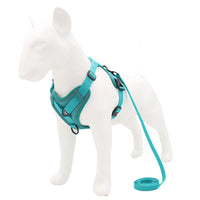 HKM-252755 Reflective Nylon Dog Harness - Adjustable Sizes S, M, L, XL - Durable Polyester Material for Comfortable Fit