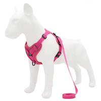 HKM-252755 Reflective Nylon Dog Harness - Adjustable Sizes S, M, L, XL - Durable Polyester Material for Comfortable Fit