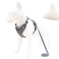 HKM-252755 Reflective Nylon Dog Harness - Adjustable Sizes S, M, L, XL - Durable Polyester Material for Comfortable Fit