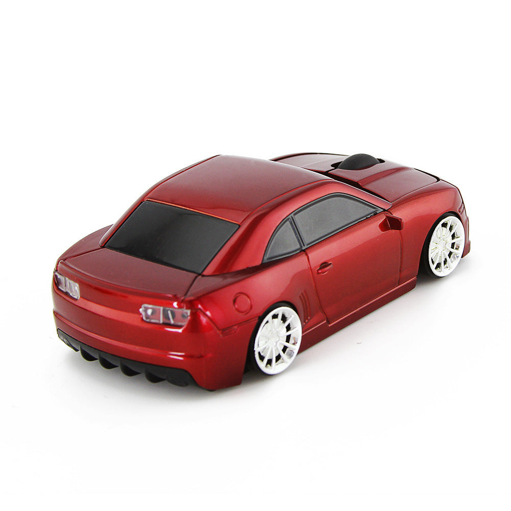 KTX-909715 Wireless Optical Car-Shaped Mouse with 1600 DPI Resolution, 2.4GHz Frequency, Compatible with Laptops - Available in Multiple Colors