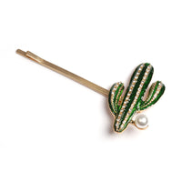 HKM-098835 European & American Style Micro-inlaid Zircon Fruit Bee Hairpin in Pink Crystal