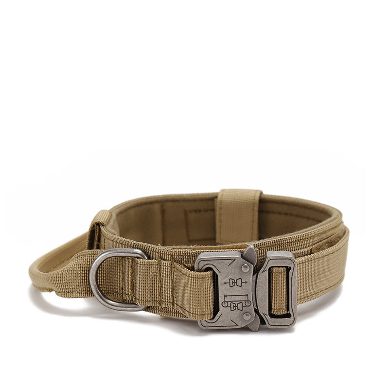HKM-383507 Nylon Wear-Resistant Tactical Dog Collar for Medium and Large Dogs - Adjustable and Durable
