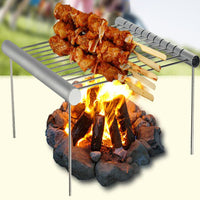 HKM-750355 Portable Mini Barbecue Stand with Retractable Design for Family Outdoor Dining