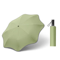 HKM-858707 Curved Automatic Luminous Transparent Umbrella for Stylish Rain Protection
