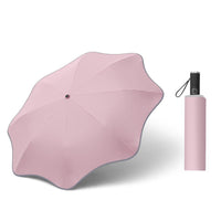 HKM-858707 Curved Automatic Luminous Transparent Umbrella for Stylish Rain Protection